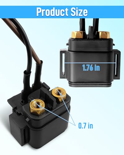 Relevador solenoide para motor fuera de borda Mercury Mariner, compatible con motores 8HP, 9.9HP, 25HP y 30HP miniatura 5