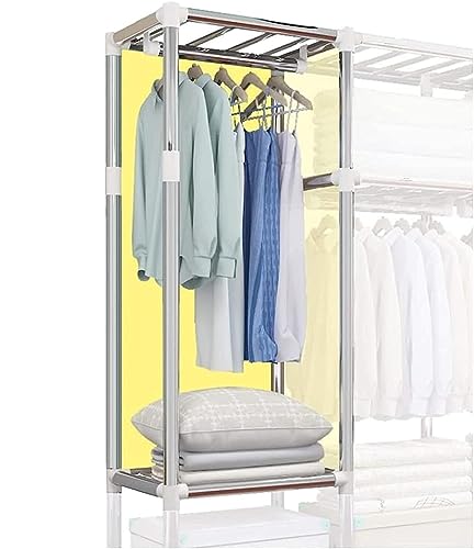 Wardrobe Foldable Closet Portable Closet Combination Wardrobe Simple Closet Fabric Steel Frame Multifunctional Bedroom Furniture Wardrobe Closet Wardrobe Cabinet ( Color : Roze , Size : 90*46*170cm ) 3 Wardrobe Foldable Closet Portable Closet Combination Wardrobe Simple Closet Fabric Steel Frame Multifunctional Bedroom Furniture Wardrobe Closet Wardrobe Cabinet ( Color : Roze , Size : 90*46*170cm ) - Image 3