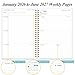 2026-2027 Planner - 18 Months Weekly & Monthly Planner from January 2026 - June 2027, Spiral Planners 2026-2027 with Elastic Closure, Inner Pocket, Medium 5.8