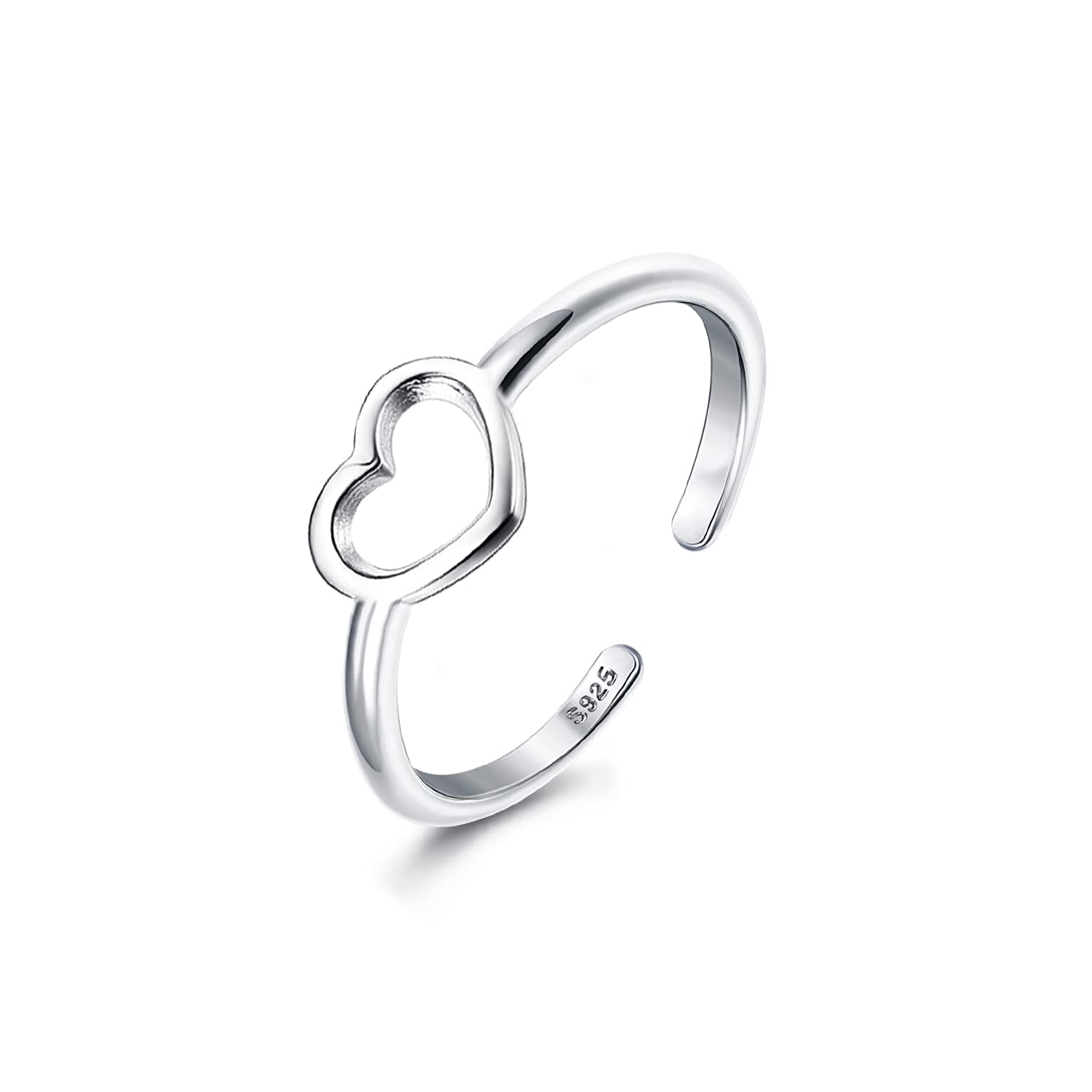MILACOLATO Toe Rings for Women 925 Sterling Silver Adjustable Toe Ring