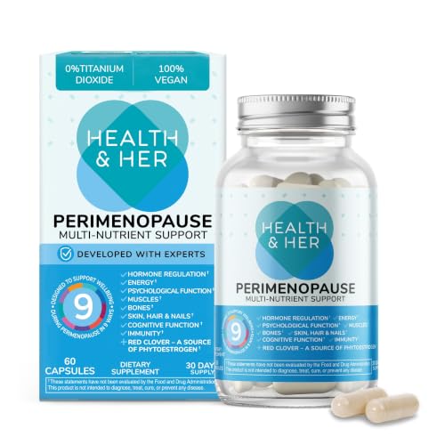 Best Multivitamin for Women Over 40 Perimenopause: Your Complete Guide to Hormonal Balance 12 Health & Her Perimenopause Supplement, 9-in-1 Multivitamin, 30 Day Supply