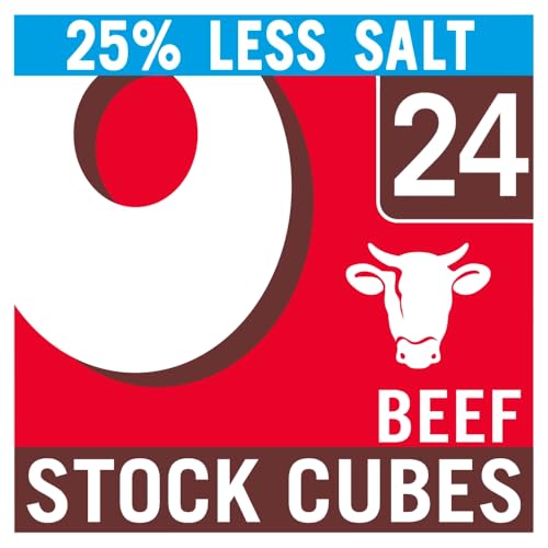 OXO Reduced Salt Beef Stock Cubes 24 Cubes 142 g (1-Pack)