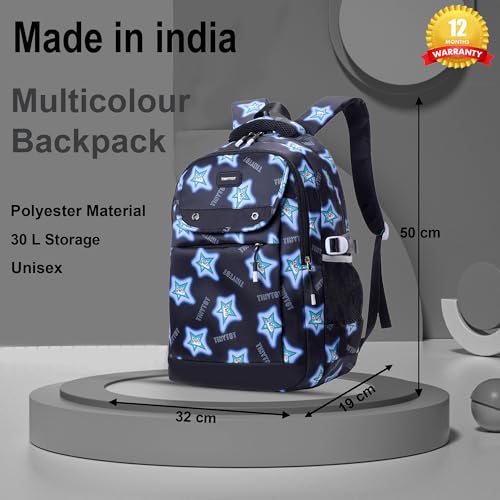 Image of Tinytot 30 Litre Waterproof School Backpack Bags for Women - Large 19 Inch Laptop Bag for Boys &Girls 12+ Years, College Bag for Girls and Boys, Men, Women - Ideal for Office, Travel, School, College