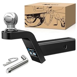 Nilight Fusion Trailer Hitch Mount With 2 Inch Trailer Ball &Amp; 5/8&Quot; Hitch Pin Clip Fits 2-Inch Receiver 7500 Lbs 2&Quot; Rise, 2 Years Warranty 8 418r+bkd4wl. sl500 . ss300