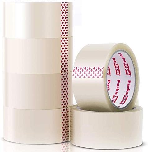 Packatape — 6 Rolls 1.88 Inches x 72.2 Yards Clear Packaging Tape for Parcels and Boxes. This 6 roll Pack of Heavy Duty Clear Packing Tape Provides a Strong, Secure and Sticky Seal for Your Boxes