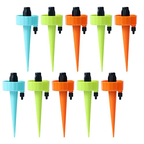 TOYMYTOY 自動給水キャップ 12個セット 自動水やり器 植物自動給水 水やり じょうろ 散水 挿すだけ 挿し込むだけ 簡単設置 水量調節可能 園芸 植物 盆栽 留守に適用 留守対策 出張