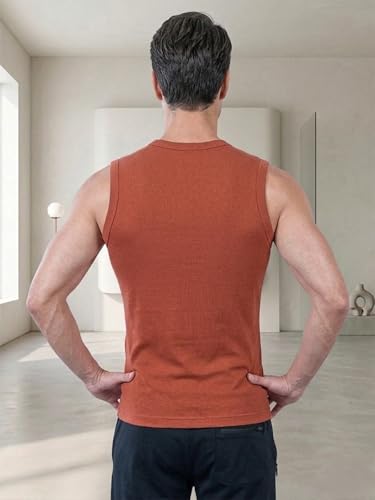 Image of Lux Cozi Men's Cotton Modern Fit Vest (Pack of 6) (Prints May Vary)