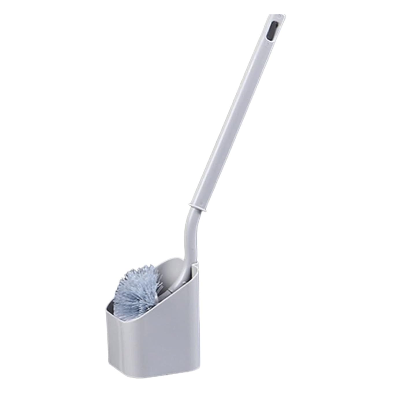 OUYUE Toilet Brush Space Saving Plastic Toilet Brush And Holder Long Handle Bowl For Bathroom With Holder(G)