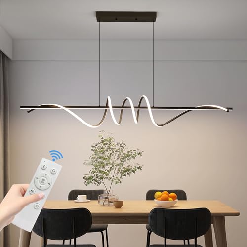 Suspension Mikeru Salon Plafonnier réglable en hauteur 100CM au design épuré chic