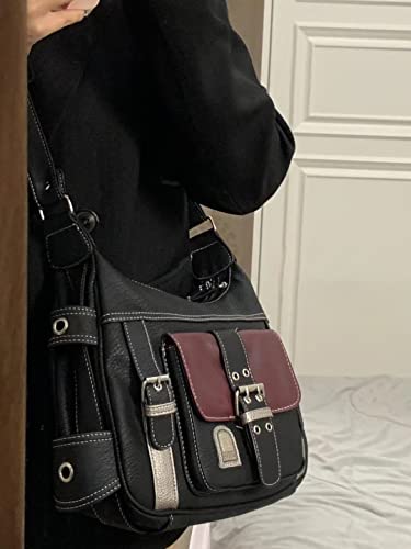 XPONNI Y2K Purse Leather Crossbody Bag - Women's Y2K Aesthetic Accessory3