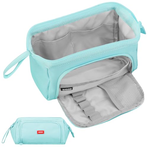 Sciphylia Astuccio Grande per Bambini Astucci con Manico Astuccio Portapenne Materiale Scolastico Stazionario Borsa dei Organizzatore da Scrivania per Studenti Ragazzi Ragazze Cielo Blu