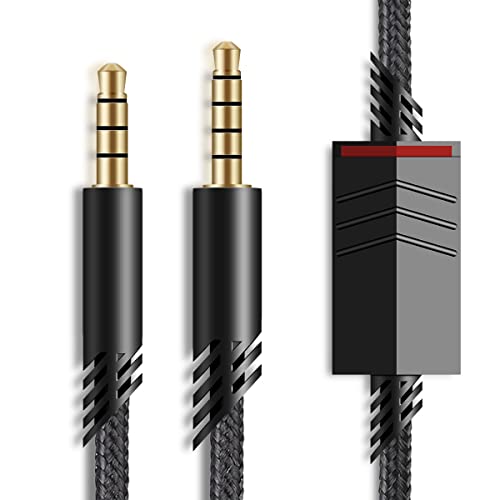 MJKOR Replacement for Astro A40 Inline Mute Cable Cord, Mute Function Audio Aux Gaming Wire...
