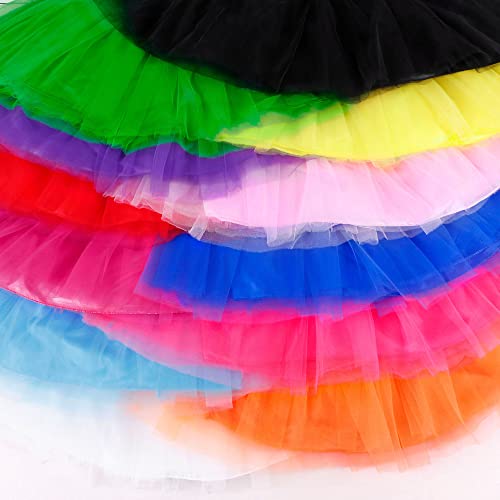 Simplicity Pink Tutu For Women With Knee Socks 4 Layered Tulle Tutu Skirt Ruffle Pettiskirt Women's Ballet Warrior 5K 10K Fun Dash Run Tutu, Pink #TOP5