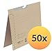 Produktbild ELBA 100560087 Pendelhefter 50er Pack Amtsheftung und Schlitzstanzung im Vordeckel 320 g/m² Manila-Karton chamois