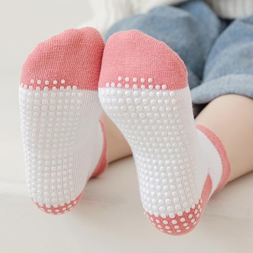 Socks for Girls 6-Pack Soft Cute Non Slip Durable and Breathable Unisex Boy and Girl Comfortable Warm Ankle Sock2