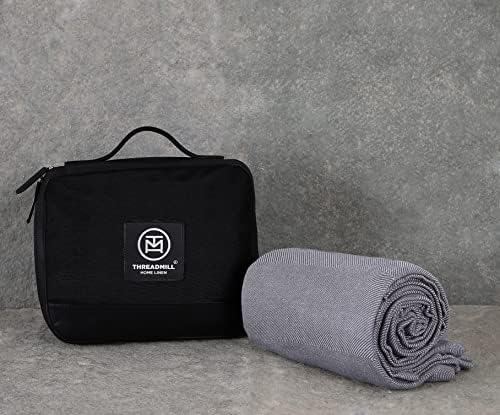 Threadmill Premium Soft Travel Blanket - Airplane Flight Blanket Throw in Cloth Bag(Grey Color) Compact & Portable Large Blanket for Travel, Car, Picnic & Camping 5 Threadmill Premium Soft Travel Blanket - Airplane Flight Blanket Throw in Cloth Bag(Grey Color) Compact & Portable Large Blanket for Travel, Car, Picnic & Camping