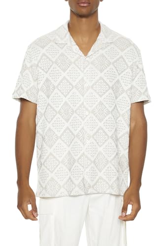 Chemise boutonnée en dentelle homme Forever 21 style été chic