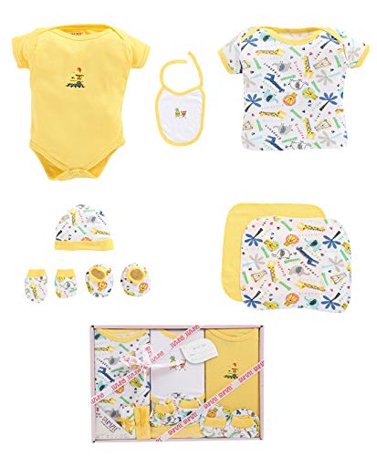 BUMZEE Baby Gift Set - Pack of 8 - Yellow