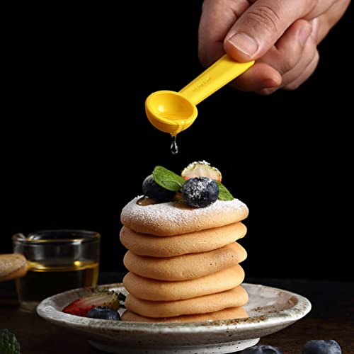 Yardwe 5Pcs Baking Measuring Spoon Silicone Measuring Cup Set For Cooking Baking Food Teaspoon Tablespoon Set For Measuring Dry Liquid Ingredients (Random Color) #TOP3