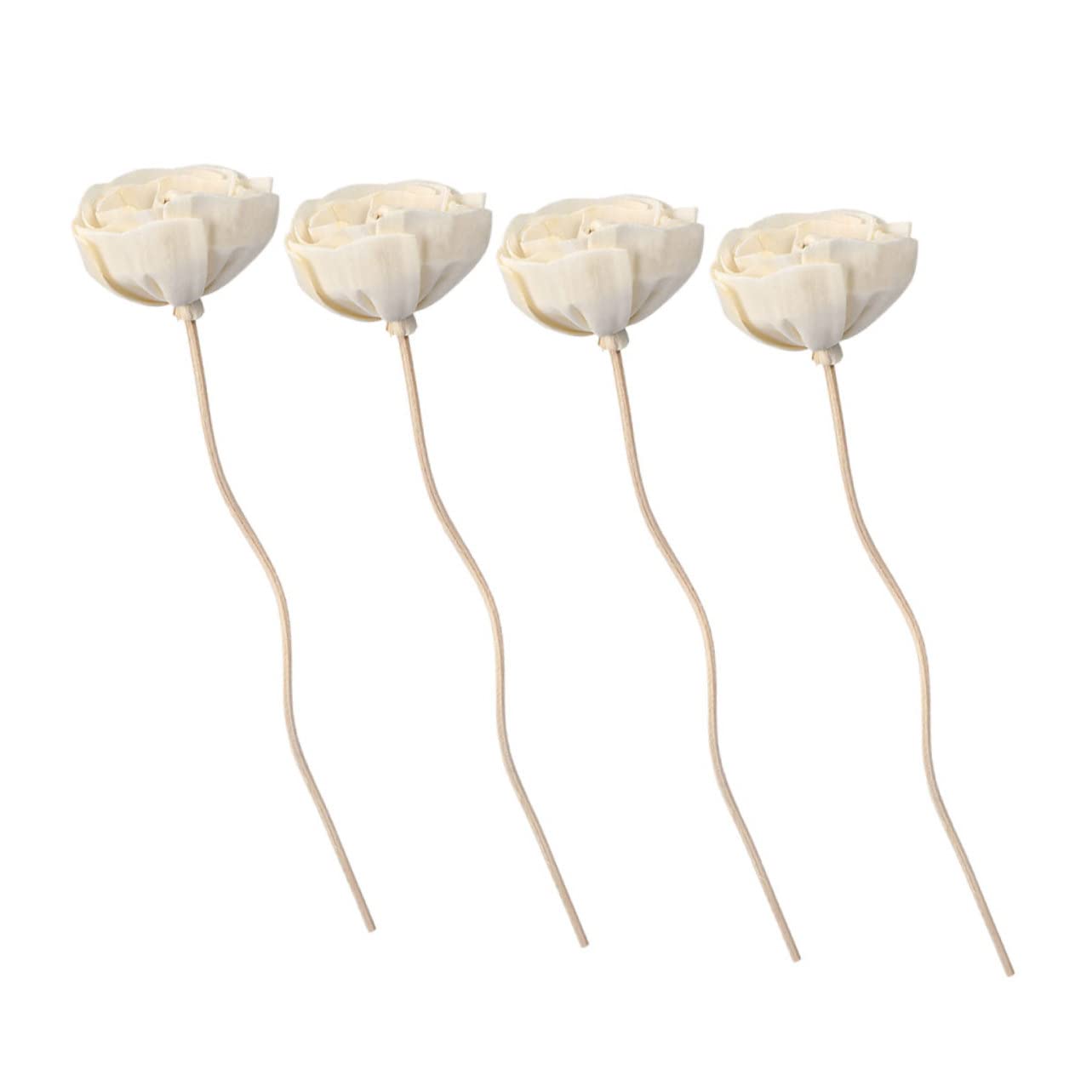 SOLUSTRE 4Pcs Aroma Diffuser Sticks Replaceable Flower Aromatherapy Wood Sticks for Essential Oil Diffusers for Home Decor and Enhance Atmosphere and