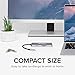 Plugable USB-C Hub 7-in-1, Driverless USB C Hub Compatible with Mac, Windows, Chromebook, USB4, Thunderbolt 4, and More (4K HDMI, 3 USB 3.0, SD & microSD Card Reader, 100W Charging)