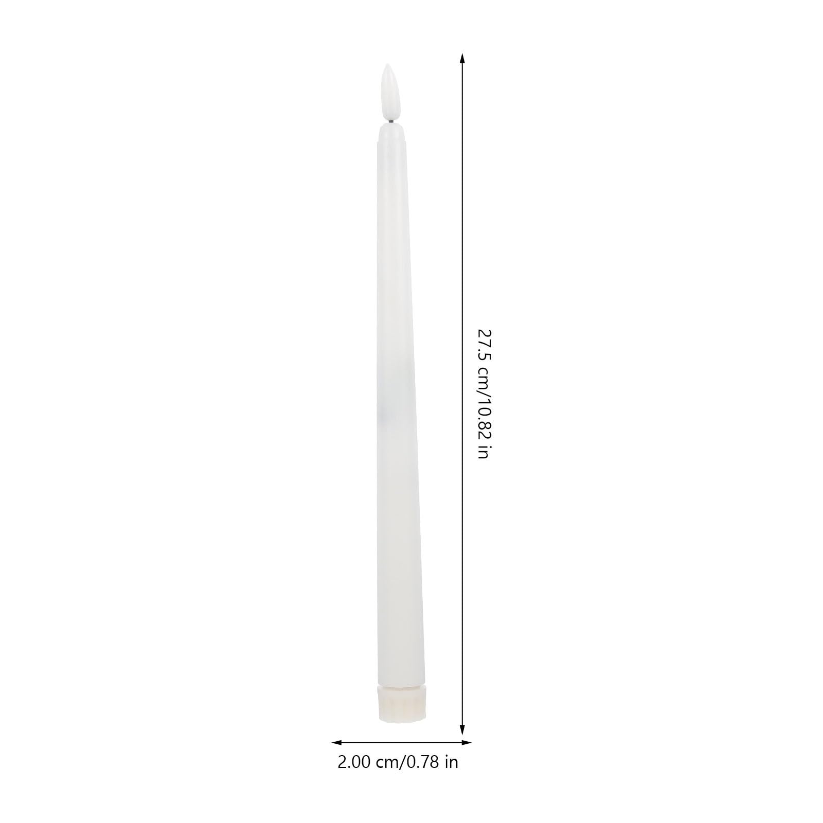 Hohopeti Set 6 Candele Coniche senza Fiamma a Batteria con Telecomando 10 Tasti, Luci LED Calde per Decorazioni Natalizie, Matrimoni e Ambienti Interni, Alternative Sicure alle Candele