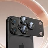 Compatible with Phone 17 Pro Max Camera Lens Protector – [Strong Adsorption] Metal Tempered Glass Rear Camera Screen Cover