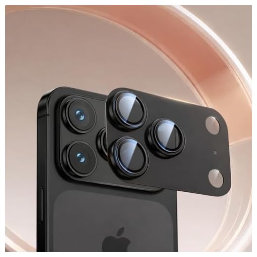 Compatible with Phone 17 Pro Max Camera Lens Protector - [Strong Adsorption] Metal Tempered Glass Rear Camera Screen Cover