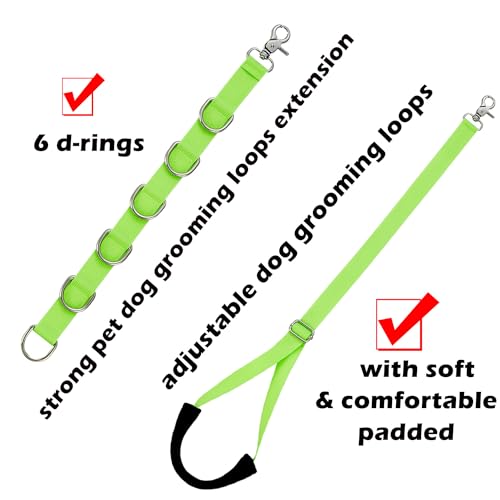 Dog Grooming Belly Straps Dog Grooming Loops Extension Dog Grooming Supplies Dog Loop for Pet Dog Grooming Table Grooming Arm