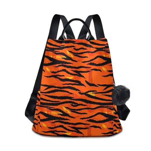 Mochila antirrobo de tigre para evitar hurtos en viajes de mujer