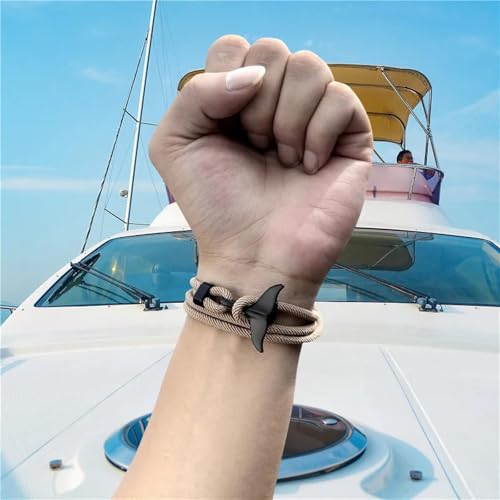 Bracelet queue de baleine pour homme cadeau idéal avec cordon marin - 2