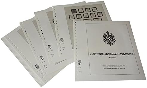 Lindner-T Vordruckblätter T114a Deutschland Deutsche Abstimmungsgebiete- Jahrgang 1920 bis 1922