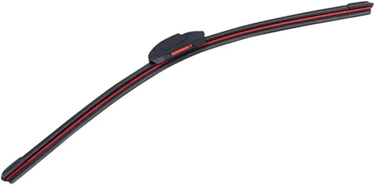 Car Windshield Wiper J/U Hook Double Rubber Strip HD Silent Design Universal 14" 16" 17" 18" 19" 20" 21" 22" 24"(22Inch-550mm)