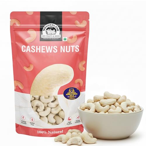 Image of Wonderland Foods 200g Whole Raw Cashew (Kaju) | Delicious & Healthy Nuts