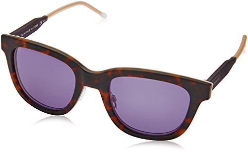 Havana Gray Rectangle Sunglasses by Tommy Hilfiger