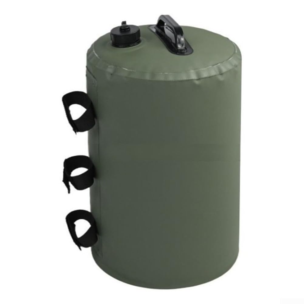 Sacco di sabbia rinforzato per l'equilibrio del peso, sacco di sabbia per tenda, multi funzionale per esterni, contrappeso antivento (verde)