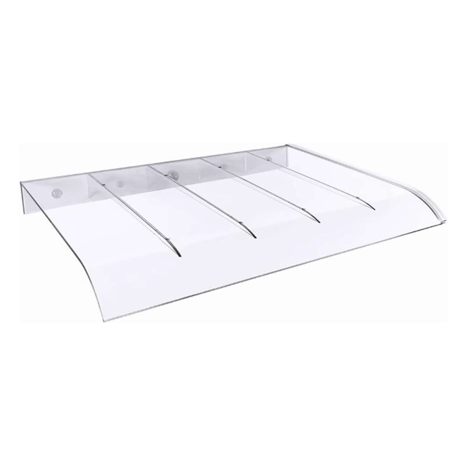 Invisible Rain Shelter Cover,Window Awning Front Door Canopy Clear Polycarbonate,Curved Protection Shelter,Porch Canopy Awning for Window,Patio,Roof Cover,UV Protection(W35*L50cm/W13.7*L19.6in)