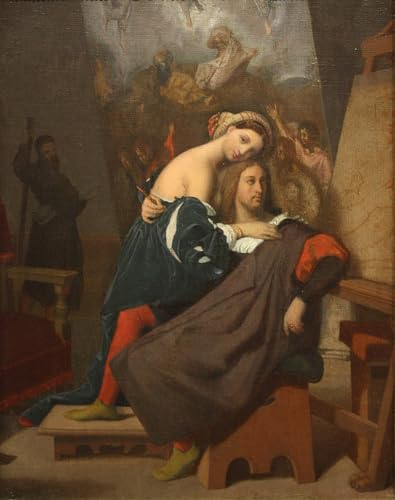 Imprimé sur toile Raphaël et la fille du boulanger Ingres cadeau décoration