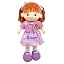 Ginger Hair Purple Dress With Cardigan