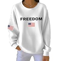 This Is the Turning Point Sweatshirt Women 1993-2025 Freedom American Flag Sweatshirts Patriotic Rip Kirk Shirt Long Sleeve Plus Size Crew Neck Loose Fit White