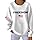Women's Freedom American Falg Print Round Neck Sweatshirt a True Patriot Shirt Long Sleeve White