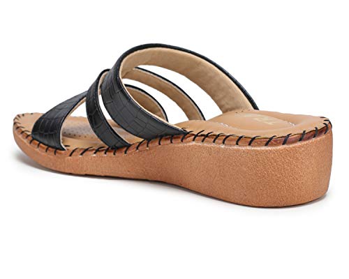 Image of TRASE Women's Flip-Flops & Slippers | Doctor Ortho Comfortable Chappal for Women & Girls | Light weight, Soft Footbed, Comfortable & Stylish | Diabetic & Orthopedic Footwear, Good for Knee & Foot Pain
