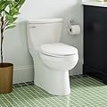 Signature Hardware 953868 Brinstead 1.28 GPF One Piece Elongated Toilet with Chrome Left Hand Lever - Standard Seat Included - White