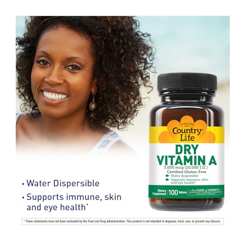Country Life Dry Vitamin A Tablets