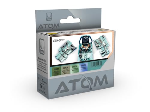 Mig Jimenez ATOM Set de Pintura Acrílica para Cabinas Japonesas de la 2 G.M., 4 Colores de 20 ml para Pincel y Aerógrafo, Interiores de Aviones