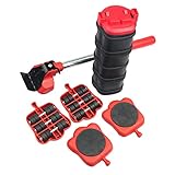 SIE KÖNNEN 360° BEWEGEN: Die Umzugswagen haben Filzgleiter auf der Oberseite, um unerwünschtes Rutschen zu verhindern