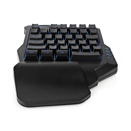 NEDIS Wired Gaming Keyboard - USB Type-A - Folientasten - RGB - Einhändig - Universal - Stromversorgung über USB - Netzkabellänge: 1.60 m - Gaming