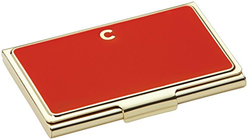 Kate Spade New York Initial Business Card Holders, C, Red