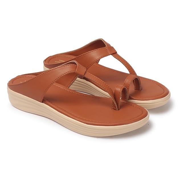 persome Women's Toe Ring Flat Sandals Outdoors Flat Sandals Toe Ring Slip on Open Toe Slide Sandals-picture-28