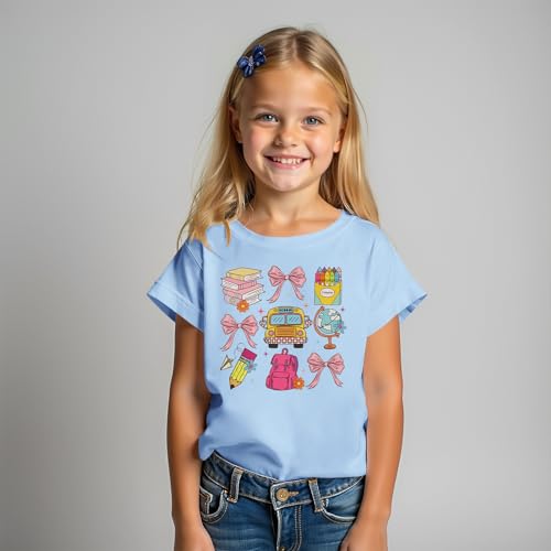 Ritatte First Day of School Shirt for Girls Kindergarten 1st 2nd Grade Back to School T-Shirt Kid Cute Graphic Preschool Tees4